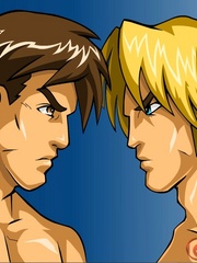 Cartoon hentai presents two very handsome guys - Picture 1