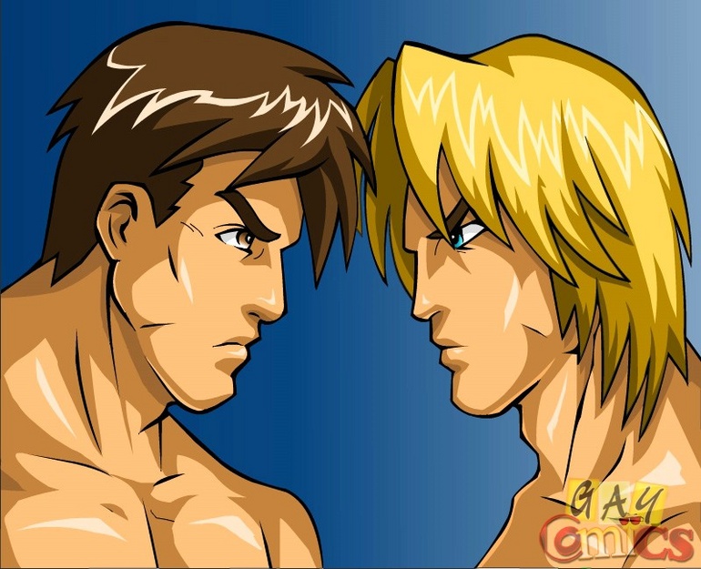 Cartoon hentai presents two very handsome guys - Picture 1