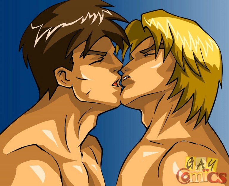 Cartoon hentai presents two very handsome guys - Picture 2