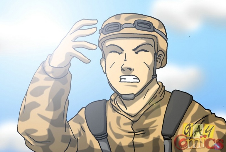 Free gay porn in the middle of the battle field. - Picture 3