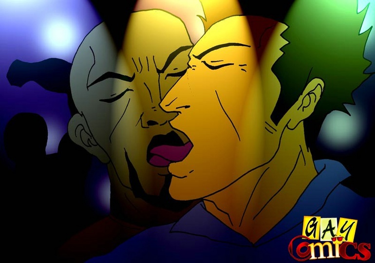 Skinny guy blowing a fat guy in xxx cartoons on this - Picture 9