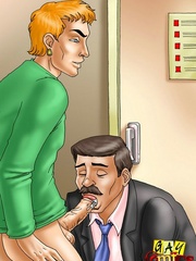 Hot sex cartoon with wild man-on-man action. Tags: - Picture 2