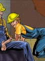 Hot sex between workers trapped - Picture 1