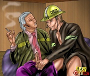 Pleasing the chief only like a sexy handsome gay guy could in these porn comix. Tags: sex cartoon, xxx cartoons, ass fucking, gay sex, tight hole