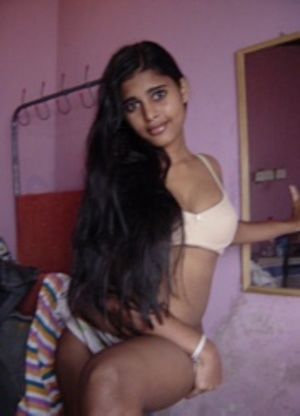 Hot amateur pics of stunning indian cutie in white undies posing. - Picture 7