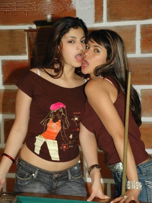 Two sex hungry indian lesbos undressing before hot pussy licking and dildoin action. - Picture 9