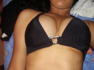 Two lovely indian college girls teasing in black bras and miniskirts. - Picture 8