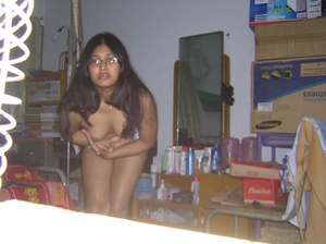Horny young indian hottie in blue panties playing with her itching vagina. - Picture 11