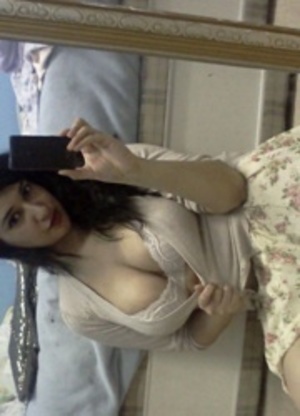 Xxx homemade pics of sexy indian in black undies flashing her hufe titties. - Picture 7