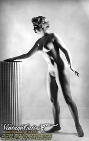 Black and white vintage nude art photography.