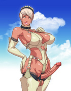 Delicoous cartoon t-girls teasing and enjoying 69 position while fucking.