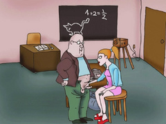 Xxx toon video of older professor asked his young - Picture 1
