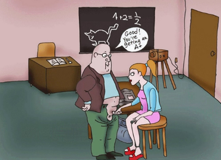 Xxx toon video of older professor asked his young - Picture 2