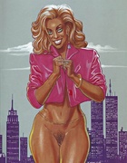 Huge breasts cartoon stunners can't get enough of enormous cock fucking.