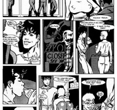 Big melons comics chick gets undressed, fucked and cum covered by two