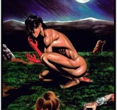 Young girls showing of their plump breasts in different poses