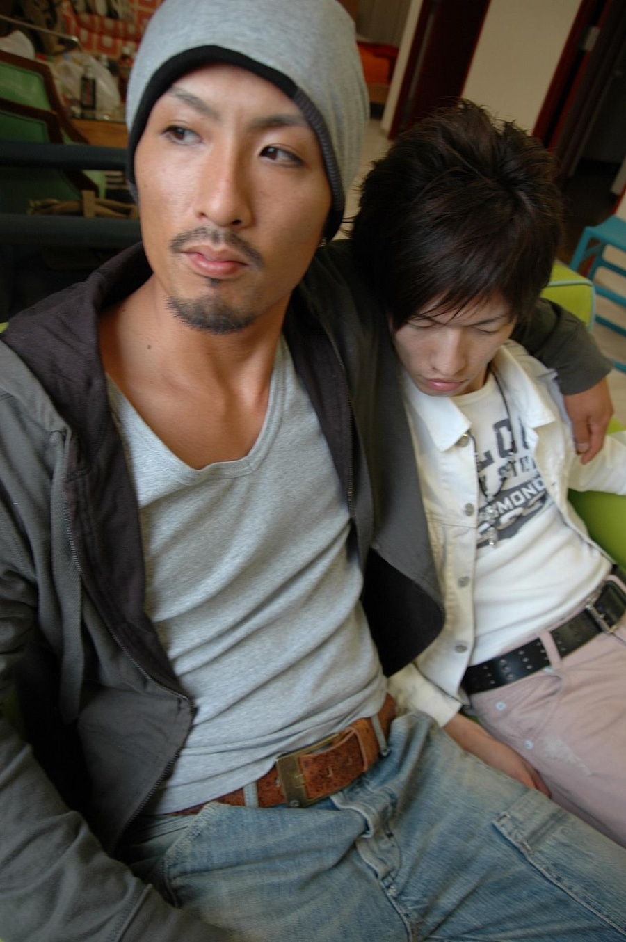 Two cum hungry japanese gays undressing eac - XXX Dessert - Picture 1