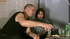 Shy babe made comfortable by some beverages gets naked and sucks her guy