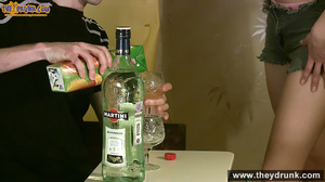 Teen couple has some drinks then they end up in petting - XXXonXXX - Pic 1