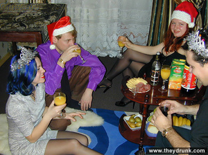 Guy plays with two horny girls at christmas - XXXonXXX - Pic 3