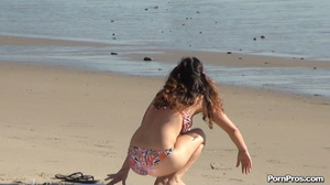 Losing her bra when walking out of ocean and being afraid of sex in public! - XXXonXXX - Pic 4