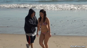 Losing her bra when walking out of ocean and being afraid of sex in public! - Picture 9