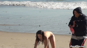 Losing her bra when walking out of ocean and being afraid of sex in public! - XXXonXXX - Pic 11