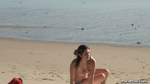 Losing her bra when walking out of ocean and being afraid of sex in public! - Picture 12