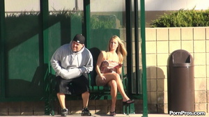 He gave her phallus-shaped dildo and had the fastest nude in public disappearance! - Picture 7