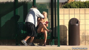He gave her phallus-shaped dildo and had the fastest nude in public disappearance! - Picture 12