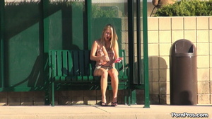 He gave her phallus-shaped dildo and had the fastest nude in public disappearance! - Picture 13