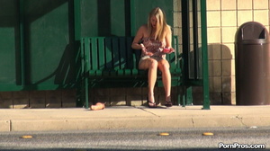 He gave her phallus-shaped dildo and had the fastest nude in public disappearance! - Picture 16