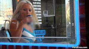 Tried a drink of Cola and had her blue top all poured with liquid of some sex in public onanist - XXXonXXX - Pic 10