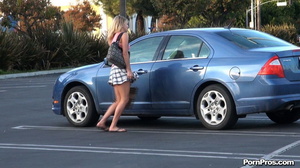 Be careful when opening car door as anyone can unfold your booty in the most shameless public fuck way - Picture 13
