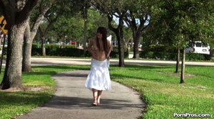 Had her clothing tossed down by some public nudity advocate - Picture 14