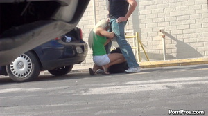 Hijacked car while she was sitting on knees and showing her public nudity charns - XXXonXXX - Pic 7