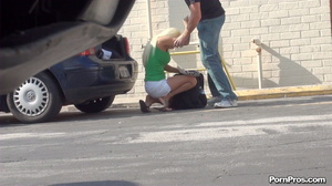 Hijacked car while she was sitting on knees and showing her public nudity charns - XXXonXXX - Pic 8