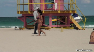 While on the beach, some public sex angel ripped her violet bra off her boobs - XXXonXXX - Pic 8
