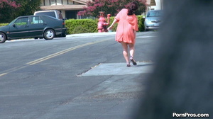 Making her naked in public right in the street in front of all her friends! - XXXonXXX - Pic 1
