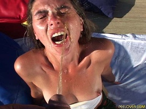 Jets of hot boiling men pissing poured on her ugly face… - Picture 7