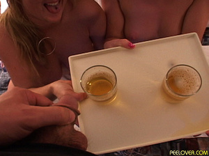Now you can see two blondes doing girls pissing for your fulfillment - Picture 7
