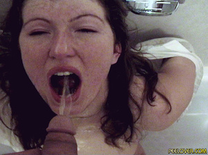 All smeared with vestiges of girl pissing and masculine sperm! - Picture 7