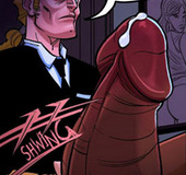 Xxx toon pics of black criminal guy gets his throbbing cock pleased by