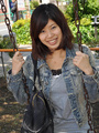 Dark haired asian teen girl slips out - Picture 2
