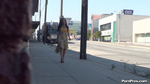 Picking up her summer dress after being undressed by some sex in public ruffian - XXXonXXX - Pic 3