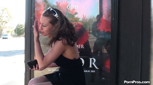 Some stranger ran up to her on the stop and cummed on her in the heaviest public fuck way - XXXonXXX - Pic 8