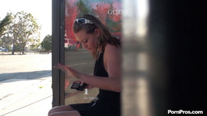 Some stranger ran up to her on the stop and cummed on her in the heaviest public fuck way - XXXonXXX - Pic 12