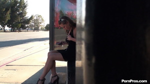 Some stranger ran up to her on the stop and cummed on her in the heaviest public fuck way - XXXonXXX - Pic 15