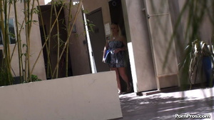 Got her black and white frock off her and her public sex boobs were exposed! - Picture 1