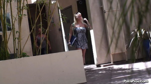 Got her black and white frock off her and her public sex boobs were exposed! - Picture 3